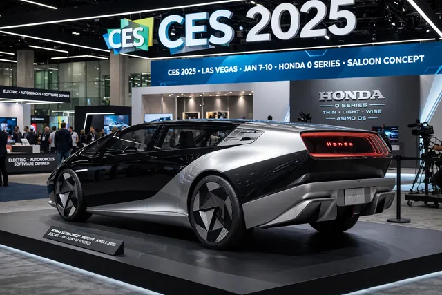 Honda 0 Series Saloon electric vehicle (concept shown at ces 2025)
