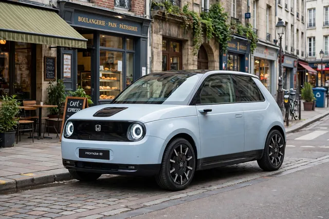 Honda e electric vehicle (retro city car)