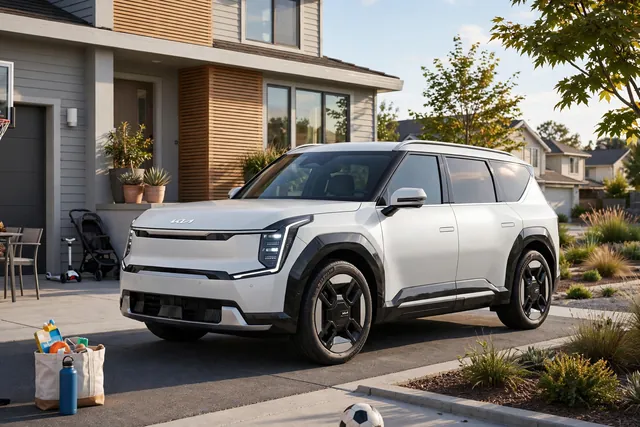 Kia EV9 electric vehicle (three-row electric suv)