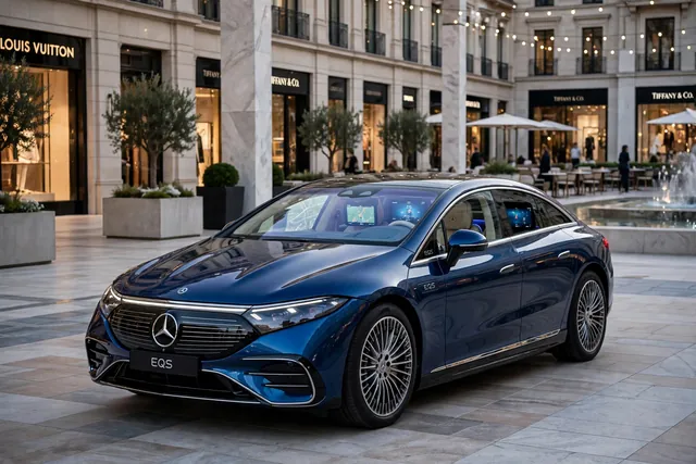 Mercedes-Benz EQS electric vehicle (flagship electric sedan)