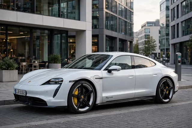Porsche Taycan electric vehicle (electric sports sedan)